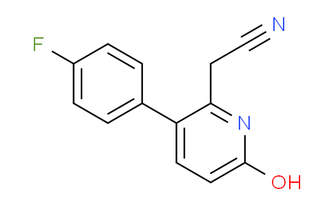 3-(4-Fluorophenyl)-6-hydroxypyridine-2-acetonitrile