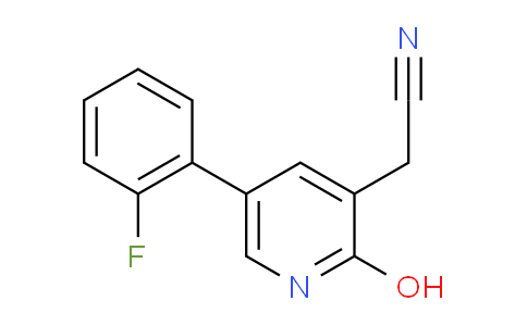 5-(2-Fluorophenyl)-2-hydroxypyridine-3-acetonitrile