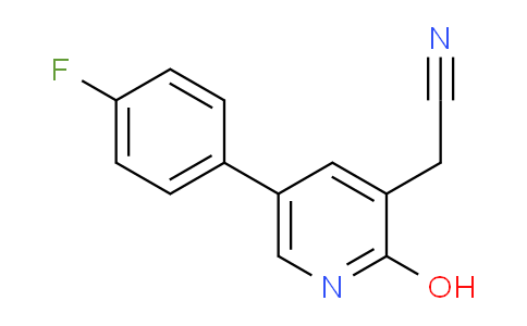 5-(4-Fluorophenyl)-2-hydroxypyridine-3-acetonitrile