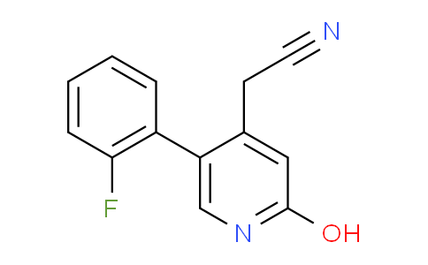 5-(2-Fluorophenyl)-2-hydroxypyridine-4-acetonitrile