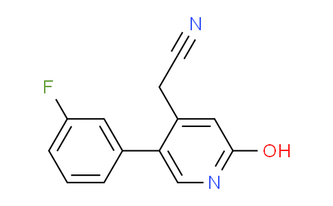 5-(3-Fluorophenyl)-2-hydroxypyridine-4-acetonitrile