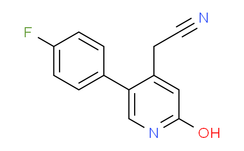 5-(4-Fluorophenyl)-2-hydroxypyridine-4-acetonitrile