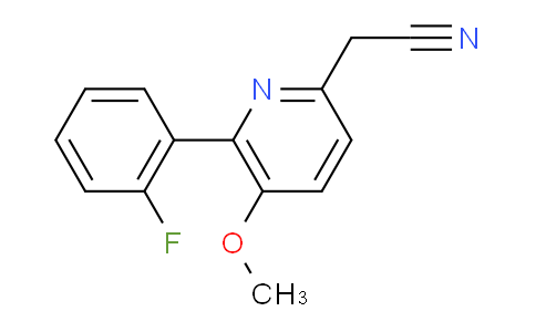 6-(2-Fluorophenyl)-5-methoxypyridine-2-acetonitrile
