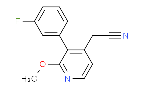 3-(3-Fluorophenyl)-2-methoxypyridine-4-acetonitrile