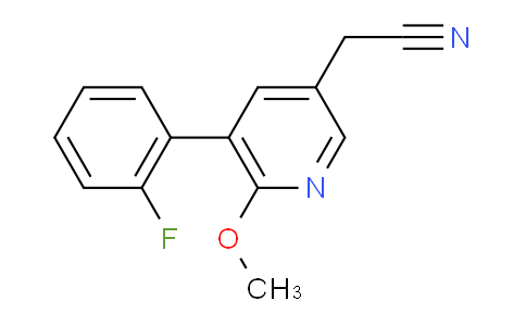 5-(2-Fluorophenyl)-6-methoxypyridine-3-acetonitrile