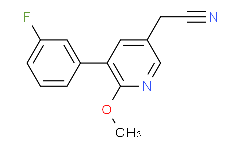 5-(3-Fluorophenyl)-6-methoxypyridine-3-acetonitrile