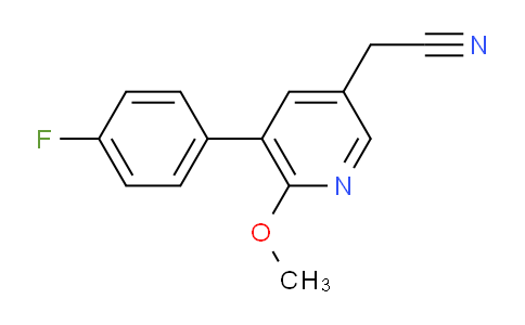 5-(4-Fluorophenyl)-6-methoxypyridine-3-acetonitrile