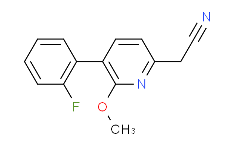 AM96368 | 1227571-73-4 | 5-(2-Fluorophenyl)-6-methoxypyridine-2-acetonitrile