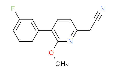 5-(3-Fluorophenyl)-6-methoxypyridine-2-acetonitrile