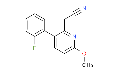 AM96374 | 1227589-92-5 | 3-(2-Fluorophenyl)-6-methoxypyridine-2-acetonitrile