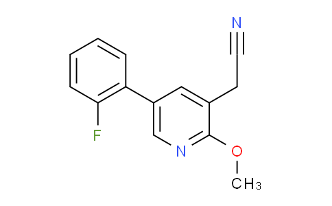 AM96377 | 1227589-96-9 | 5-(2-Fluorophenyl)-2-methoxypyridine-3-acetonitrile