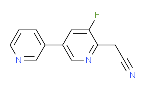 3-Fluoro-5-(pyridin-3-yl)pyridine-2-acetonitrile