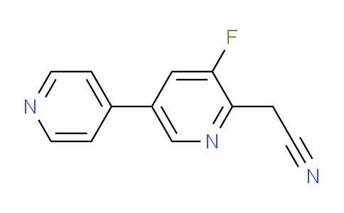 3-Fluoro-5-(pyridin-4-yl)pyridine-2-acetonitrile
