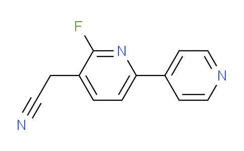 2-Fluoro-6-(pyridin-4-yl)pyridine-3-acetonitrile