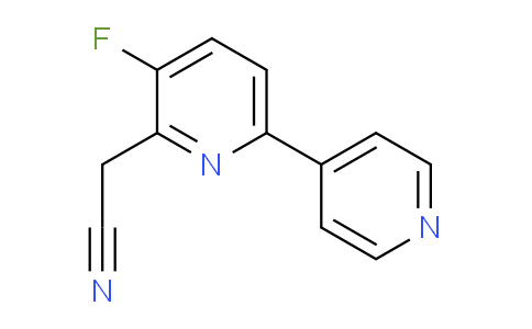 3-Fluoro-6-(pyridin-4-yl)pyridine-2-acetonitrile