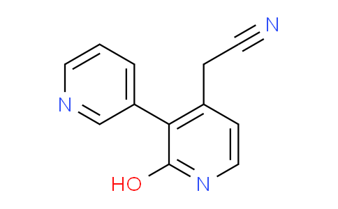 2-Hydroxy-3-(pyridin-3-yl)pyridine-4-acetonitrile