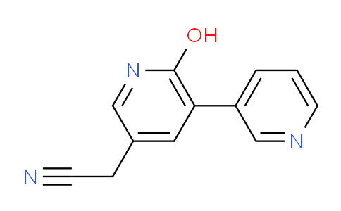 AM96566 | 1227588-14-8 | 6-Hydroxy-5-(pyridin-3-yl)pyridine-3-acetonitrile