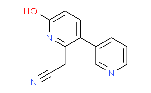 6-Hydroxy-3-(pyridin-3-yl)pyridine-2-acetonitrile