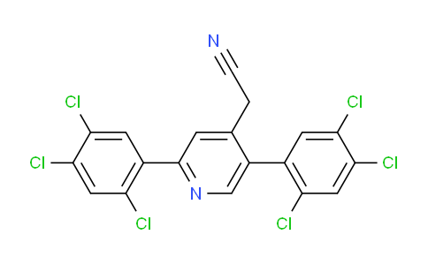 2,5-Bis(2,4,5-trichlorophenyl)pyridine-4-acetonitrile