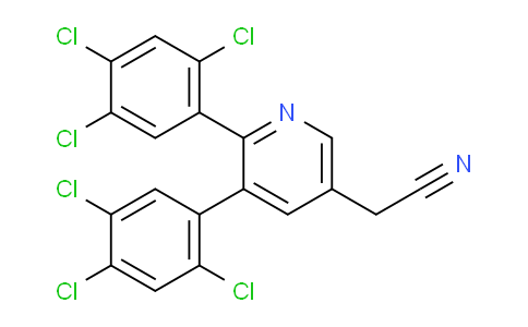 2,3-Bis(2,4,5-trichlorophenyl)pyridine-5-acetonitrile