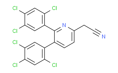 2,3-Bis(2,4,5-trichlorophenyl)pyridine-6-acetonitrile