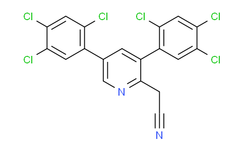 3,5-Bis(2,4,5-trichlorophenyl)pyridine-2-acetonitrile