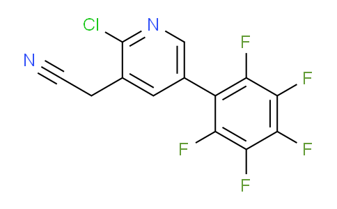 2-Chloro-5-(perfluorophenyl)pyridine-3-acetonitrile