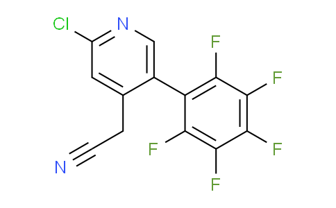 2-Chloro-5-(perfluorophenyl)pyridine-4-acetonitrile