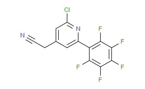 2-Chloro-6-(perfluorophenyl)pyridine-4-acetonitrile