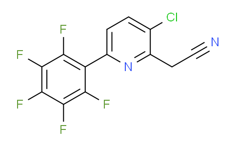 3-Chloro-6-(perfluorophenyl)pyridine-2-acetonitrile