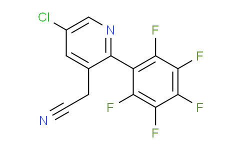 5-Chloro-2-(perfluorophenyl)pyridine-3-acetonitrile