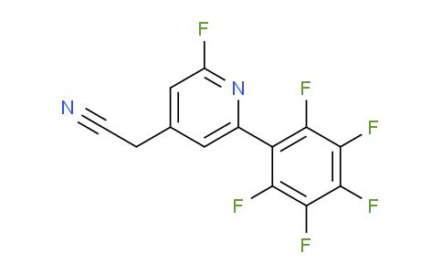 2-Fluoro-6-(perfluorophenyl)pyridine-4-acetonitrile