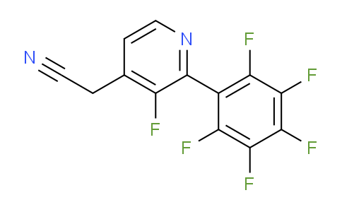 3-Fluoro-2-(perfluorophenyl)pyridine-4-acetonitrile
