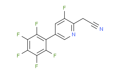 3-Fluoro-5-(perfluorophenyl)pyridine-2-acetonitrile