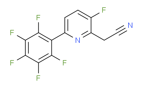 3-Fluoro-6-(perfluorophenyl)pyridine-2-acetonitrile