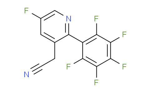 5-Fluoro-2-(perfluorophenyl)pyridine-3-acetonitrile