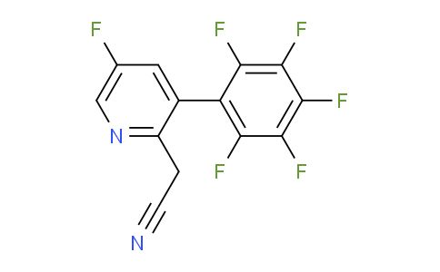 5-Fluoro-3-(perfluorophenyl)pyridine-2-acetonitrile