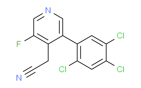 3-Fluoro-5-(2,4,5-trichlorophenyl)pyridine-4-acetonitrile