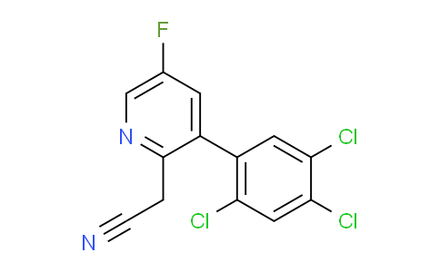 5-Fluoro-3-(2,4,5-trichlorophenyl)pyridine-2-acetonitrile
