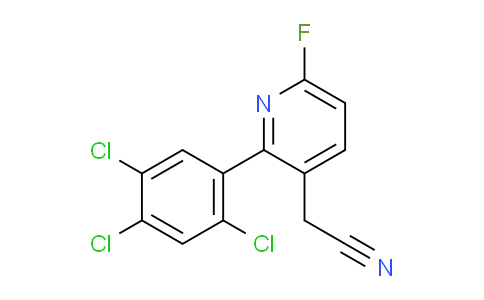 6-Fluoro-2-(2,4,5-trichlorophenyl)pyridine-3-acetonitrile