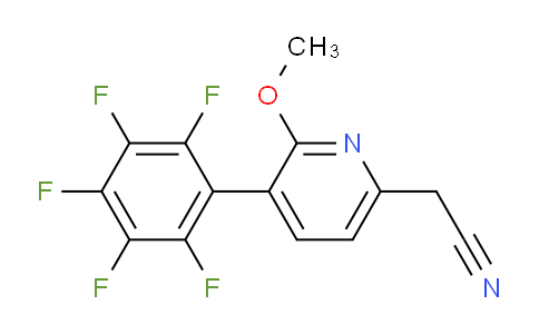AM96798 | 1261547-81-2 | 2-Methoxy-3-(perfluorophenyl)pyridine-6-acetonitrile