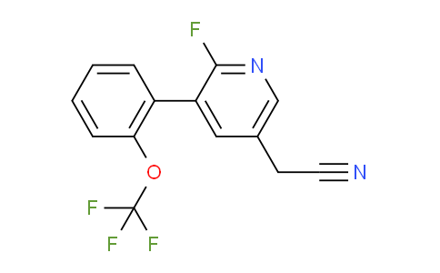 AM96823 | 1261742-76-0 | 2-Fluoro-3-(2-(trifluoromethoxy)phenyl)pyridine-5-acetonitrile