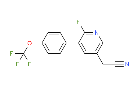 AM96829 | 1261867-24-6 | 2-Fluoro-3-(4-(trifluoromethoxy)phenyl)pyridine-5-acetonitrile