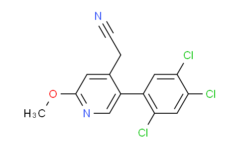 AM96842 | 1261679-04-2 | 2-Methoxy-5-(2,4,5-trichlorophenyl)pyridine-4-acetonitrile