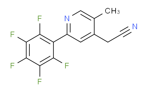 5-Methyl-2-(perfluorophenyl)pyridine-4-acetonitrile