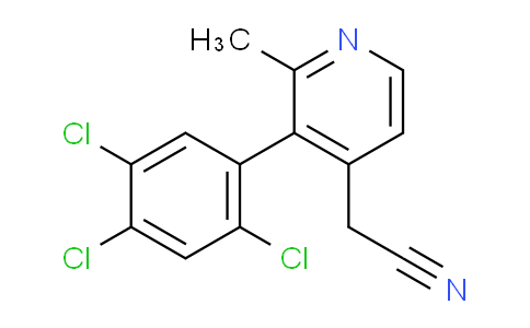 2-Methyl-3-(2,4,5-trichlorophenyl)pyridine-4-acetonitrile
