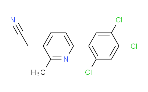 2-Methyl-6-(2,4,5-trichlorophenyl)pyridine-3-acetonitrile