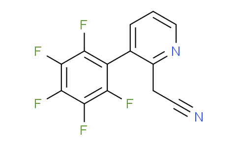3-(Perfluorophenyl)pyridine-2-acetonitrile