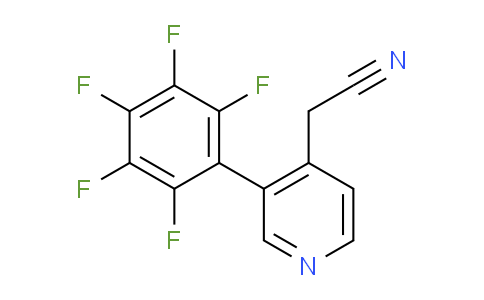 3-(Perfluorophenyl)pyridine-4-acetonitrile