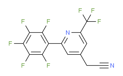 2-(Perfluorophenyl)-6-(trifluoromethyl)pyridine-4-acetonitrile